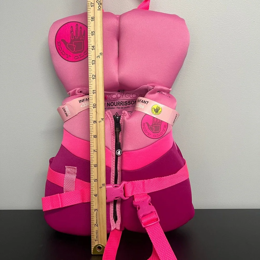 Body Glove Infant Girl EVOprene PFD Pink Life Jacket Under 33lbs BGB26063I NEW